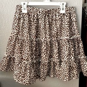 Cheetah Print Skirt